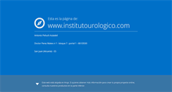 Desktop Screenshot of institutourologico.com