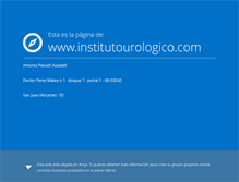 Tablet Screenshot of institutourologico.com